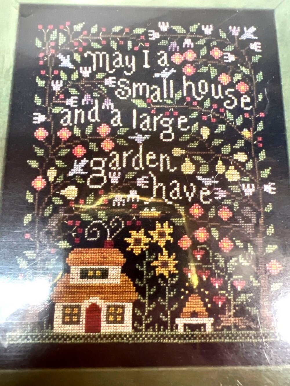 May I Cross Stitch Pattern By All Through The Night Folk Art Designs #CS116